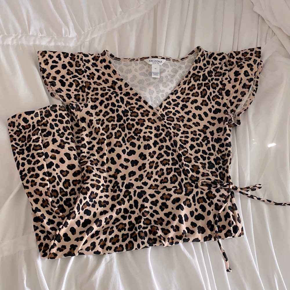 Cheetah Print Wrap Dress